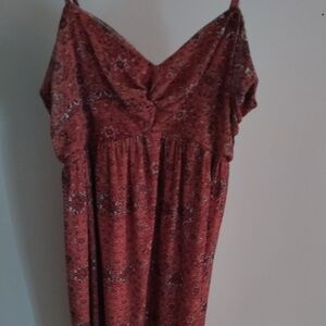 Maurices Rust Red Maxi Dress